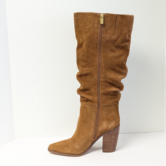 Vince Camuto Aprine Tall Slouch Boots, Golden Walnut, Women's 8.5 (Wide Calf) - Picture 4 of 10